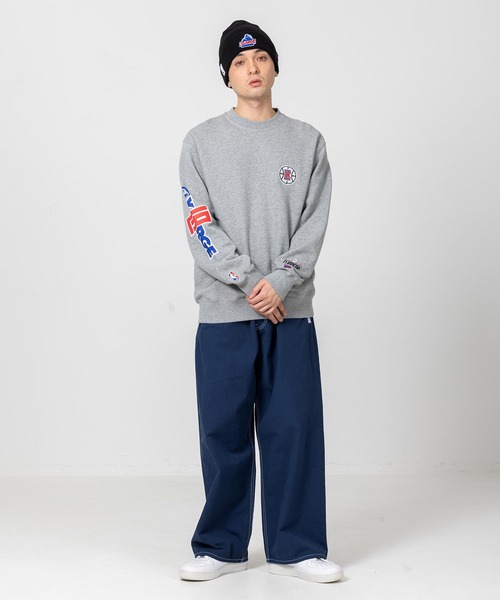 XLARGE（エクストララージ）の「CLIPPERS STANDARD LOGO CREWNECK SWEAT（スウェット・メンズ・グレー/ブルー・S/M/L/XL）」の17枚目の写真