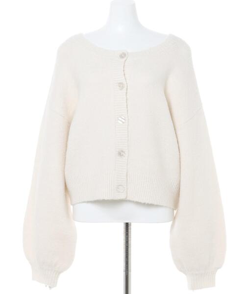 INGNI（イング）の「クルーネック／2WAYもちもちショートカーディガン（カーディガン/ボレロ・レディース・ピンク/イエロー/グリーン/アイボリー・M）」の6枚目の写真