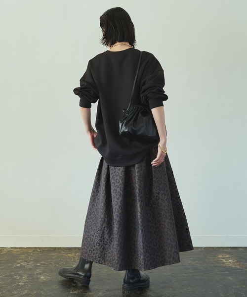 Loungedress（ラウンジドレス）の「レオパードタフタスカート 