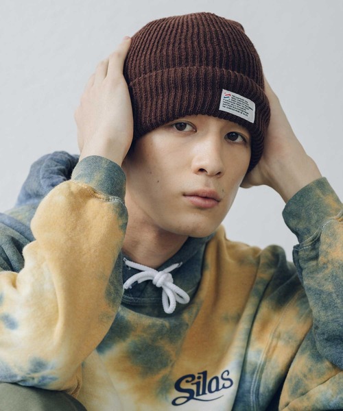 SILAS（サイラス）の「RIB KNIT WATCH　サイラスリブニットワッチ（ニットキャップ/ビーニー・メンズ・ブラック/ブラウン/ネイビー・ONE SIZE）」の9枚目の写真