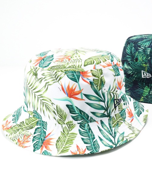 NEW ERA ボタニカル柄バケットハットバケハXLサイズ