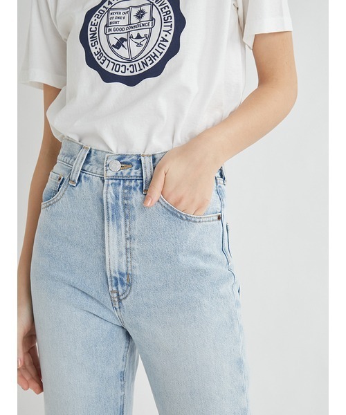 Mila Owen（ミラオーウェン）の「後ろスリットストレートデニムパンツ（デニムパンツ・レディース・ライトブルー/ブルー/ホワイト・0/1）」の13枚目の写真