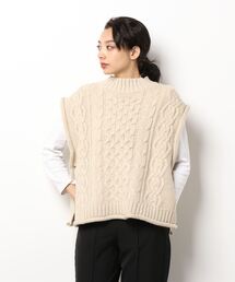 earth music&ecology | ケーブルベスト＊＊(ベスト)