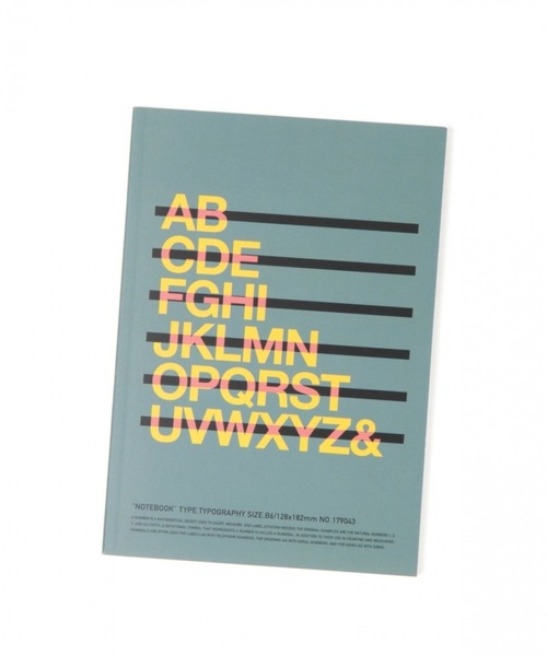 LAKOLE（ラコレ）の「タイポグラフィノート[B6] / 877254（ステーショナリー）」 WEAR