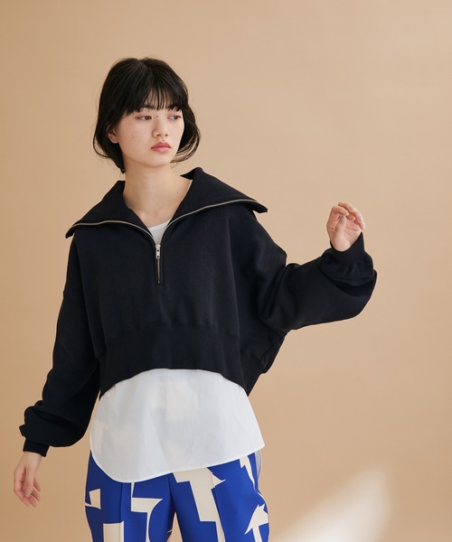 ADAM ET ROPE'（アダムエロペ）の「ZIPレイヤードスウェット