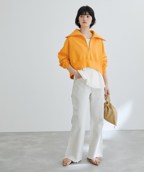 ADAM ET ROPE'（アダムエロペ）の「ZIPレイヤードスウェット