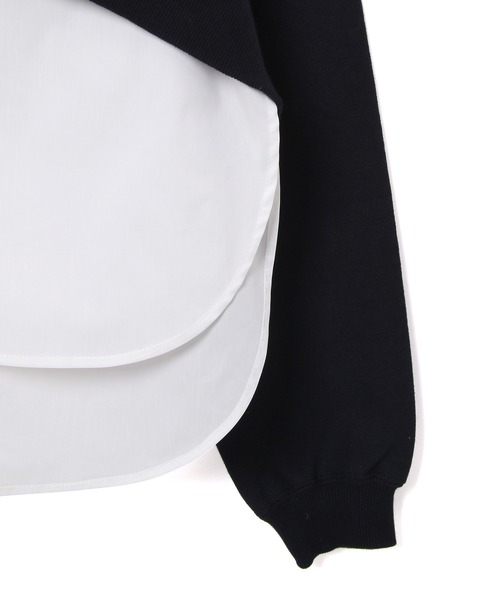 ADAM ET ROPE'(アダムエロペ)の「ZIPレイヤードスウェット(スウェット・レディース・ネイビー/オレンジ/ホワイト・FREE)」の17枚目の写真