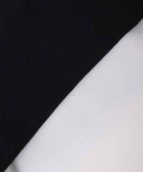 ADAM ET ROPE'(アダムエロペ)の「ZIPレイヤードスウェット(スウェット・レディース・ネイビー/オレンジ/ホワイト・FREE)」の18枚目の写真