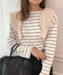 apres jour | ボーダーカットトップス【ZOZOTOWN限定アイテム】(Tシャツ/カットソー)