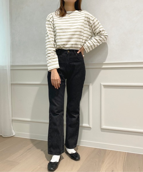 apres jour(アプレジュール)の「ボーダーカットトップス【ZOZOTOWN限定アイテム】(Tシャツ/カットソー・レディース・ピンク/グリーン系その他/オフホワイト/ブルー系その他・X-LARGE/フリー)」の18枚目の写真