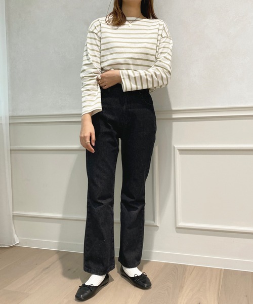 apres jour(アプレジュール)の「ボーダーカットトップス【ZOZOTOWN限定アイテム】(Tシャツ/カットソー・レディース・ピンク/グリーン系その他/オフホワイト/ブルー系その他・X-LARGE/フリー)」の19枚目の写真