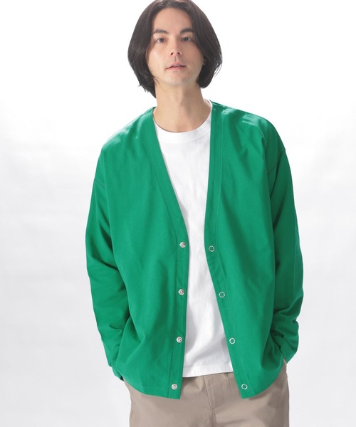 niko and...（ニコアンド）の「ペーパー鹿の子カーディガン（カーディガン/ボレロ・メンズ・ベージュ/ネイビー/グリーン・SMALL/MEDIUM/LARGE）」の2枚目の写真