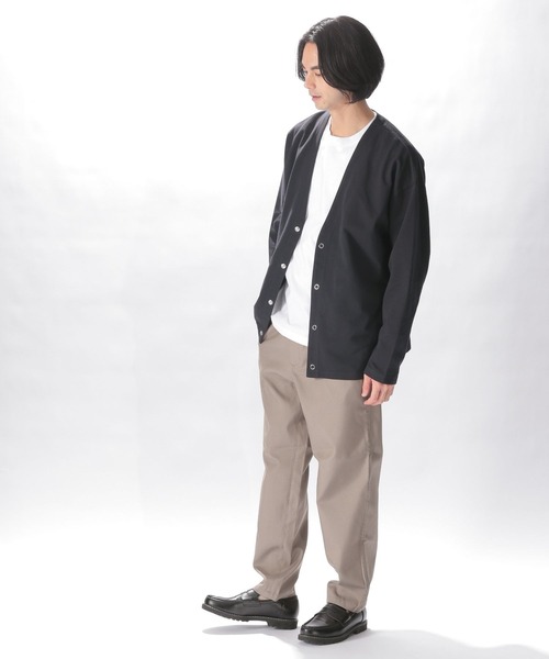 niko and...（ニコアンド）の「ペーパー鹿の子カーディガン（カーディガン/ボレロ・メンズ・ベージュ/ネイビー/グリーン・SMALL/MEDIUM/LARGE）」の6枚目の写真