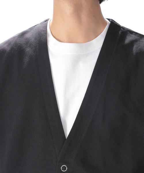 niko and...（ニコアンド）の「ペーパー鹿の子カーディガン（カーディガン/ボレロ・メンズ・ベージュ/ネイビー/グリーン・SMALL/MEDIUM/LARGE）」の10枚目の写真