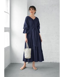 STYLE DELI | 【LUXE】コットンティアードロングワンピース(ワンピース)