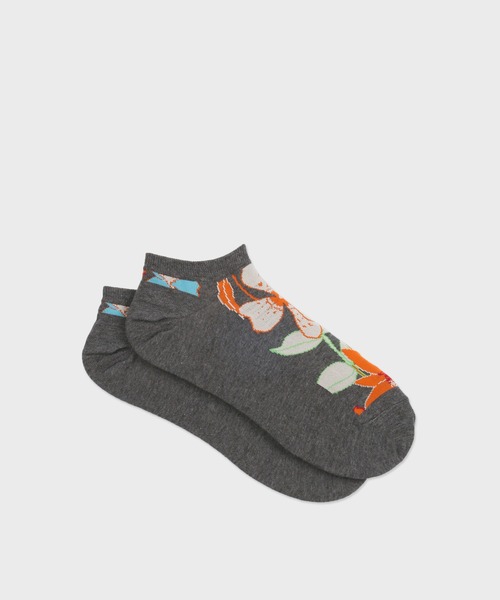 Paul Smith COLLECTION（ポールスミスコレクション）の「アーティストフローラル アンクルソックス / 124730 AN（ソックス/靴下・メンズ・ブラック/ダークブラウン/グレー・25-27）」の3枚目の写真
