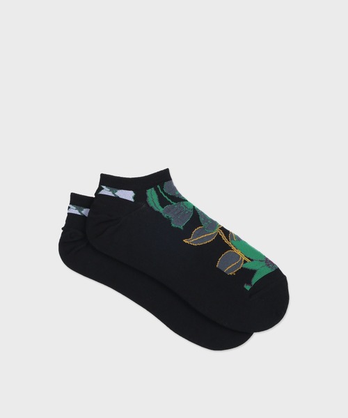 Paul Smith COLLECTION（ポールスミスコレクション）の「アーティストフローラル アンクルソックス / 124730 AN（ソックス/靴下・メンズ・ブラック/ダークブラウン/グレー・25-27）」の2枚目の写真