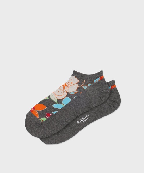 Paul Smith COLLECTION（ポールスミスコレクション）の「アーティストフローラル アンクルソックス / 124730 AN（ソックス/靴下・メンズ・ブラック/ダークブラウン/グレー・25-27）」の4枚目の写真