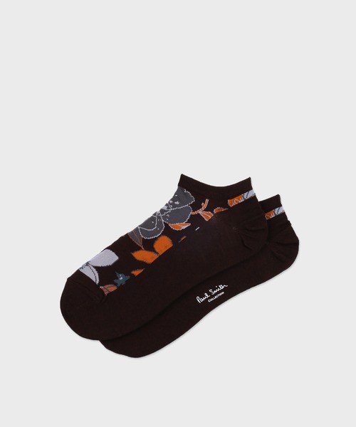Paul Smith COLLECTION（ポールスミスコレクション）の「アーティストフローラル アンクルソックス / 124730 AN（ソックス/靴下・メンズ・ブラック/ダークブラウン/グレー・25-27）」の8枚目の写真