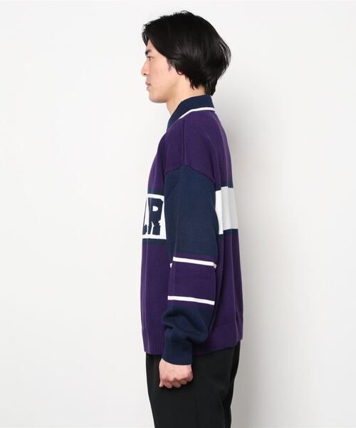 atmos(アトモス)の「SUPPLIER NEW COLLEGE LOGO KNIT / サプライヤー ニューカレッジロゴニット(ニット/セーター・メンズ・パープル・S/L/XL/M)」の9枚目の写真