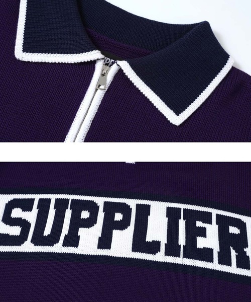 atmos(アトモス)の「SUPPLIER NEW COLLEGE LOGO KNIT / サプライヤー ニューカレッジロゴニット(ニット/セーター・メンズ・パープル・S/L/XL/M)」の7枚目の写真