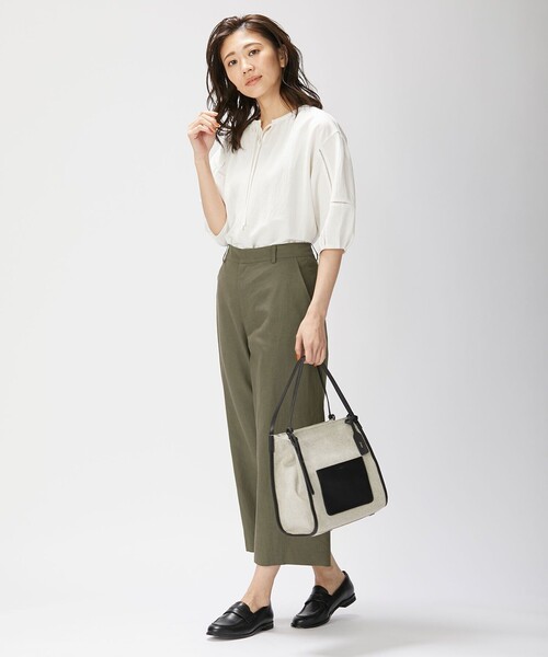 J.PRESS Ladies（J.プレス レディス）の「【WEB限定カラーあり】ナチュラルジャージー カットソー（Tシャツ/カットソー・レディース・ホワイト系/ネイビー系/イエロー系/ピンク系・SMALL）」の7枚目の写真