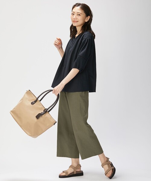 J.PRESS Ladies（J.プレス レディス）の「【WEB限定カラーあり】ナチュラルジャージー カットソー（Tシャツ/カットソー・レディース・ホワイト系/ネイビー系/イエロー系/ピンク系・SMALL）」の9枚目の写真