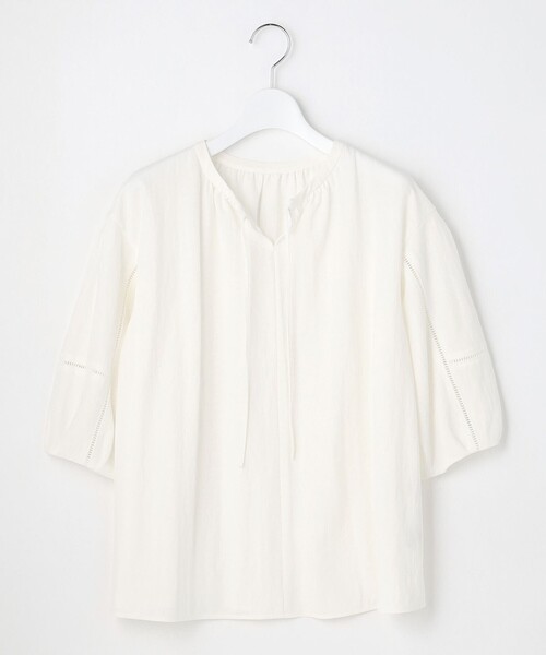 J.PRESS Ladies（J.プレス レディス）の「【WEB限定カラーあり】ナチュラルジャージー カットソー（Tシャツ/カットソー・レディース・ホワイト系/ネイビー系/イエロー系/ピンク系・SMALL）」の10枚目の写真