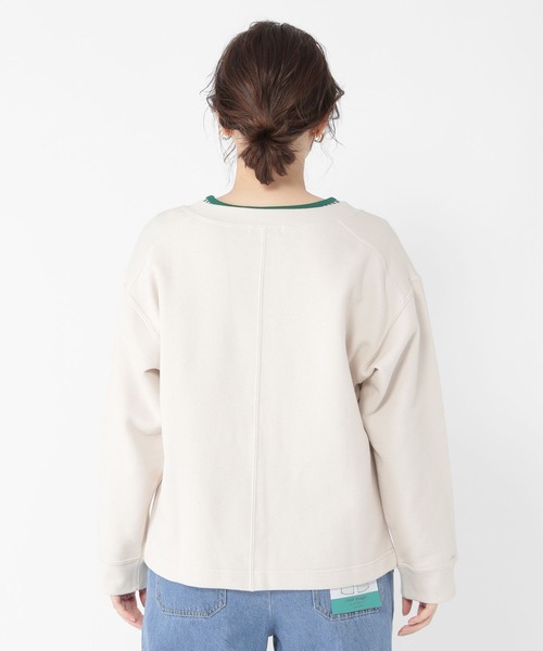 studio CLIP（スタディオクリップ）の「裏毛着流しショート丈ブルゾン（ブルゾン・レディース・ライトグレー/ネイビー/ベージュ・FREE）」の9枚目の写真