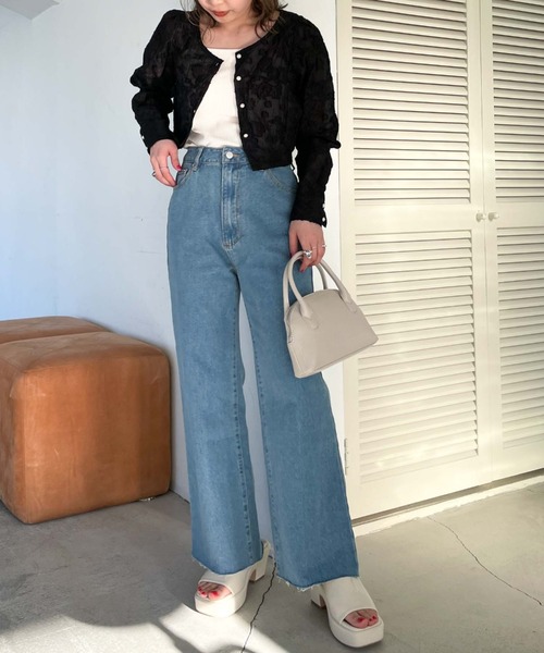 archives(アルシーヴ)の「花柄ジャガードオーガンジーブラウス(シャツ/ブラウス・レディース・ブラック/オフホワイト/アイボリー/ミント・MEDIUM)」の17枚目の写真