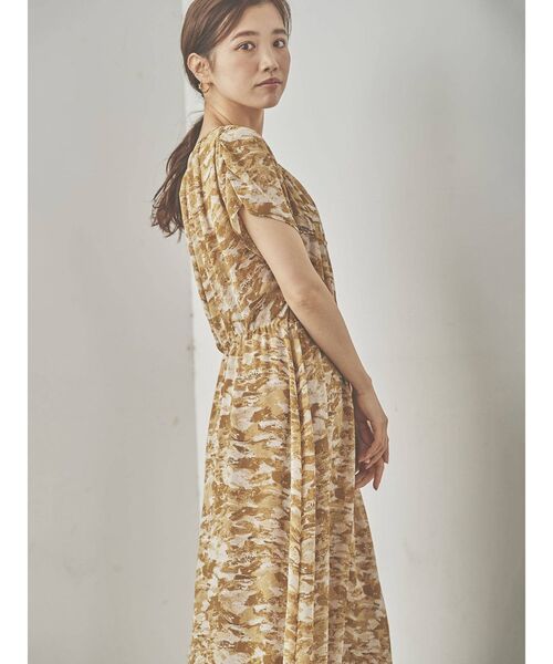 COTORICA（コトリカ）の「ウエストマークプリントフレアワンピース（ワンピース・レディース・グレー/イエロー・FREE）」の12枚目の写真