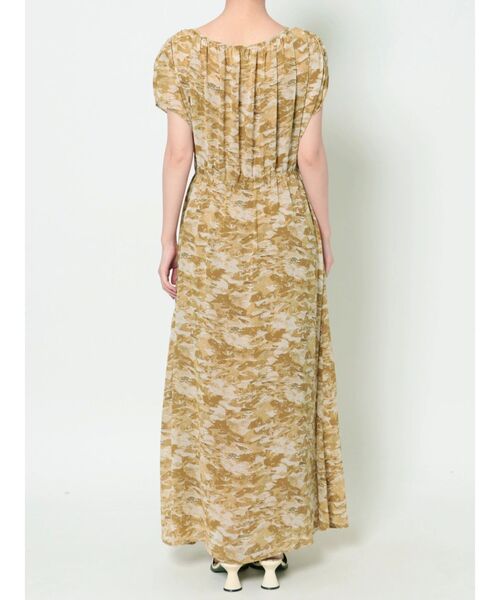 COTORICA（コトリカ）の「ウエストマークプリントフレアワンピース（ワンピース・レディース・グレー/イエロー・FREE）」の13枚目の写真