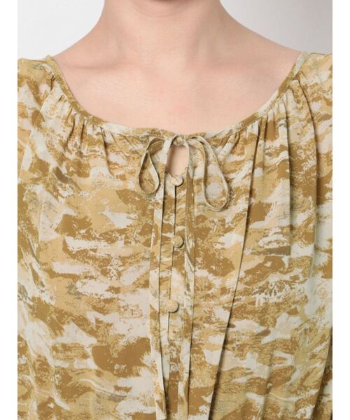 COTORICA（コトリカ）の「ウエストマークプリントフレアワンピース（ワンピース・レディース・グレー/イエロー・FREE）」の20枚目の写真