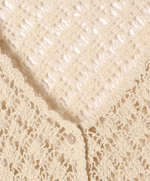 セール】クロシェニット半袖カーディガン 275071（カーディガン/ボレロ