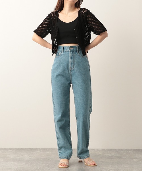 セール】クロシェニット半袖カーディガン 275071（カーディガン/ボレロ