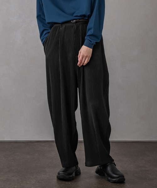 Adoon plain（アドーンプレーン）の「【Adoon plain】プリーツバルーンパンツ(セットアップ着用可)（その他パンツ・メンズ・ブラック/グレー・SMALL/MEDIUM/LARGE）」の7枚目の写真