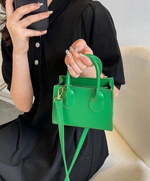 c.u.l（シーユーエル）の「【c.u.l】2wayスクエアミニショルダーバック cula381（ショルダーバッグ・レディース・ベージュ/アイボリー/ライトブラウン/ブラック/グリーン・FREE）」の14枚目の写真