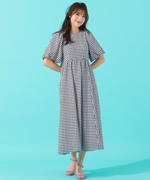 ローズティアラ★バックりぼんギンガムチェックチュニック新品50サイズ破格‼️ ローズティアラ☆バックりぼんギンガムチェックチュニック新品50サイズ