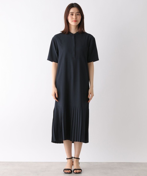 LEPSIM（レプシィム）の「プリーツキリカエワンピース　272194（ワンピース・レディース・ネイビー/ブルー/モカ・FREE）」の6枚目の写真