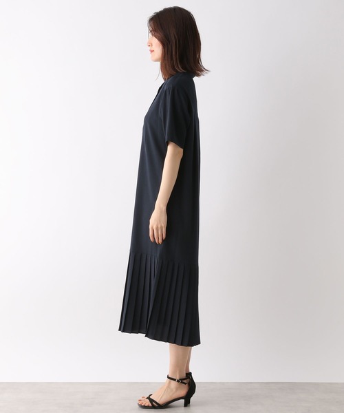 LEPSIM（レプシィム）の「プリーツキリカエワンピース　272194（ワンピース・レディース・ネイビー/ブルー/モカ・FREE）」の7枚目の写真