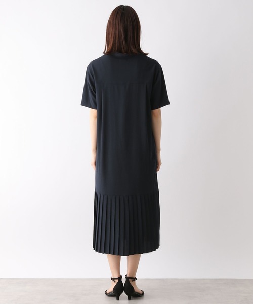 LEPSIM（レプシィム）の「プリーツキリカエワンピース　272194（ワンピース・レディース・ネイビー/ブルー/モカ・FREE）」の8枚目の写真