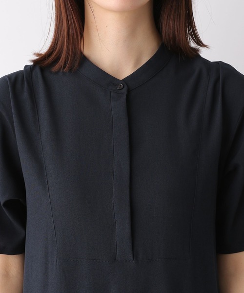 LEPSIM（レプシィム）の「プリーツキリカエワンピース　272194（ワンピース・レディース・ネイビー/ブルー/モカ・FREE）」の9枚目の写真