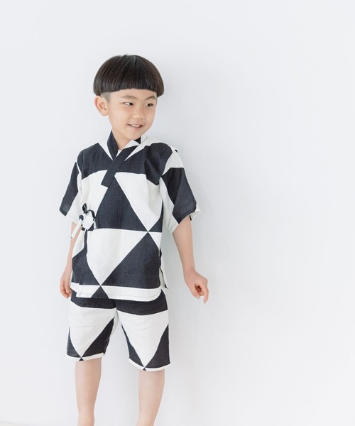 LOWRYS FARM（ローリーズファーム）の「甚平　280848（浴衣・キッズ・ブラック/グレー・110cm/130cm/150cm）」の4枚目の写真