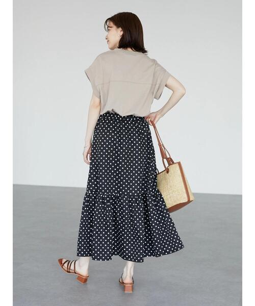 ELENCARE DUE(エレンカーレデュエ)の「・ELENCARE DUE ドットティアードスカート(スカート・レディース・ブラック/ベージュ・FREE)」の7枚目の写真
