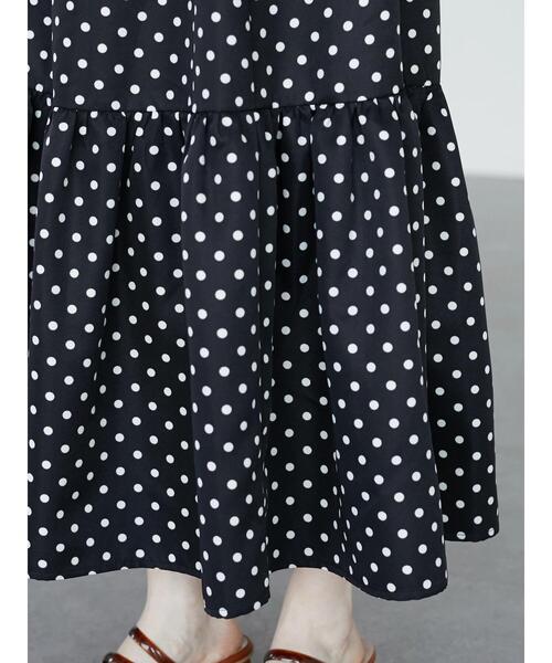 ELENCARE DUE(エレンカーレデュエ)の「・ELENCARE DUE ドットティアードスカート(スカート・レディース・ブラック/ベージュ・FREE)」の10枚目の写真