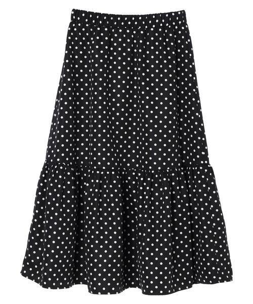 ELENCARE DUE(エレンカーレデュエ)の「・ELENCARE DUE ドットティアードスカート(スカート・レディース・ブラック/ベージュ・FREE)」の15枚目の写真