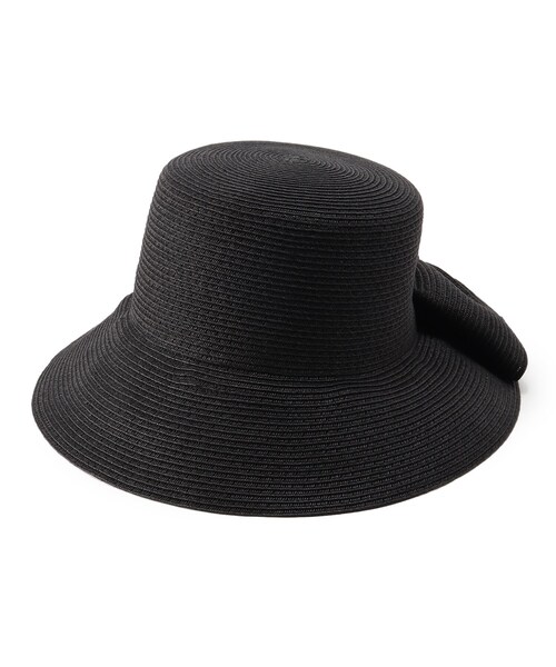 couture brooch（クチュールブローチ）の「◆バックリボン　ブレードバケットハット（ハット・レディース・ナチュラル/ブラック・00）」の2枚目の写真