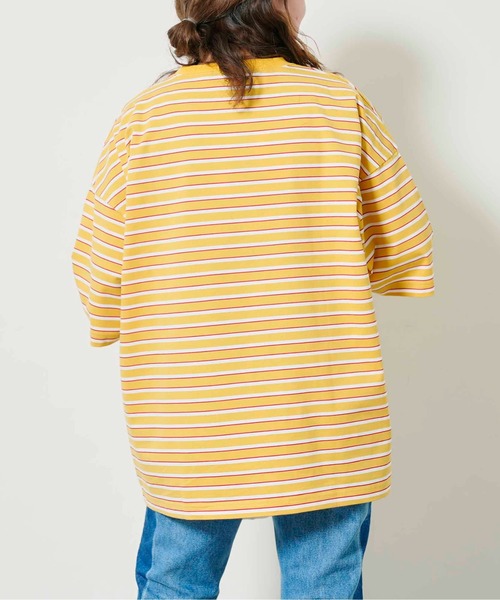 CPCM（シーピーシーエム）の「アソートマルチボーダーT（Tシャツ/カットソー・レディース・アイボリー/グリーン/ブルー/パープル/イエロー/ピンク・FREE）」の8枚目の写真