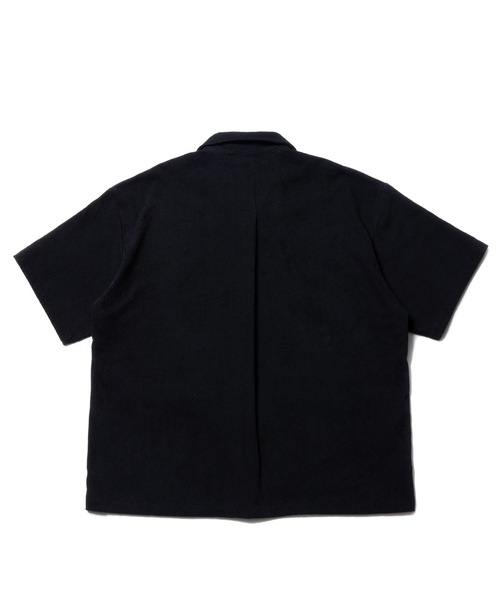 COOTIE PRODUCTIONS(クーティープロダクションズ)の「Pile Open Collar S/S Shirt(シャツ/ブラウス・メンズ・ブラック/グレー・SMALL/MEDIUM/LARGE/X-LARGE)」の4枚目の写真