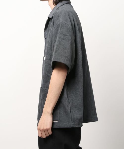 COOTIE PRODUCTIONS(クーティープロダクションズ)の「Pile Open Collar S/S Shirt(シャツ/ブラウス・メンズ・ブラック/グレー・SMALL/MEDIUM/LARGE/X-LARGE)」の10枚目の写真